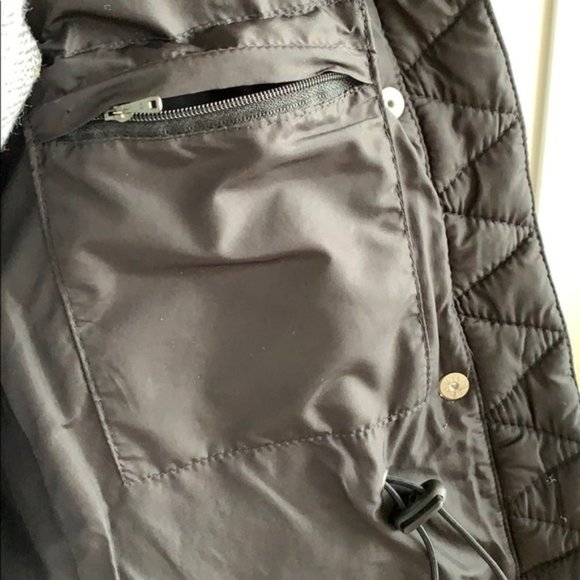 * J.CREW Down Feather Winter Puffer Coat Hood BLK - Picture 6 of 7